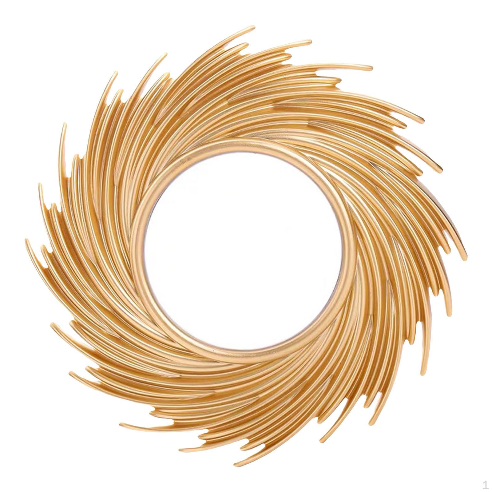 Круглое зеркало для макияжа 25 см, Декоративное круглое зеркало для ванной комнаты, Настенное зеркало для туалетного столика для Aureate