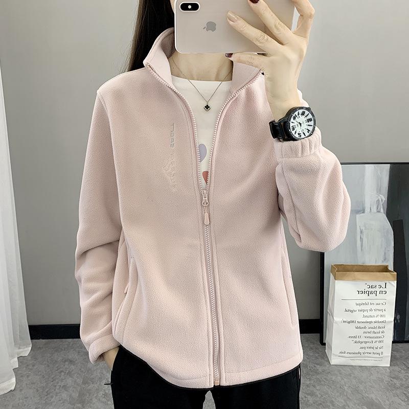 Autumn Winter Thickened Stand Collar Fleece Jacket