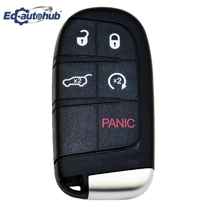 For Jeep Grand Cherokee 2014-2019 Jeep Compass 2017-2019 Dodge Challenger 2015 - 2019 Remote Key Fob Shell Case 5 Buttons 5 Buttons