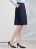 Black High Waist Slim A-Line Skirt with Slit - New Trend, Elegant, Short, and Sophisticated Design