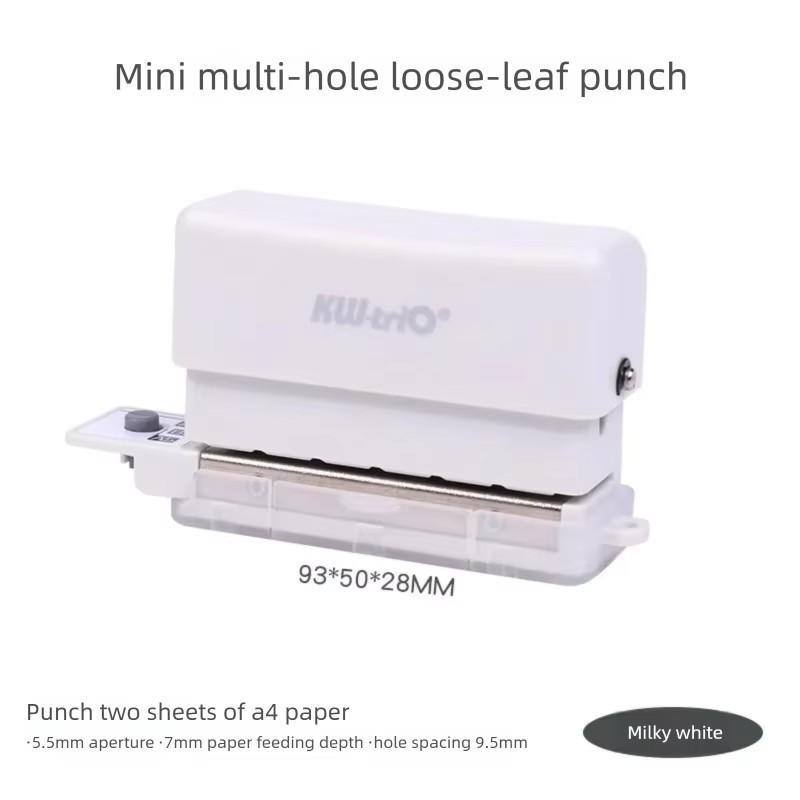 

6 Holes Hole Puncher A4 A5 B5 Paper Drill Loose Leaf Paper Standard Hole Punch Binding Tool DKJ02