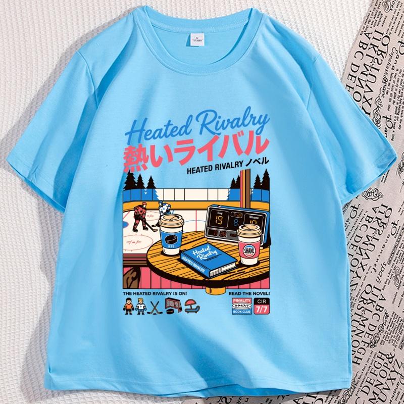 

Heated Rivalry Ilya Rozanov Tshirts Men Pure Cotton Novelty Top O Neck Tees Short Sleeve Clothes New Arrival T Shirt Unisex 4XL