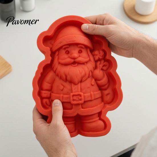 Artistic Garden Ornament Mold Christmas Stepping Stone Mold, Silicone Tree Santa Wreath Gingerbread Man Design, Resin Art Supplies for Beginners