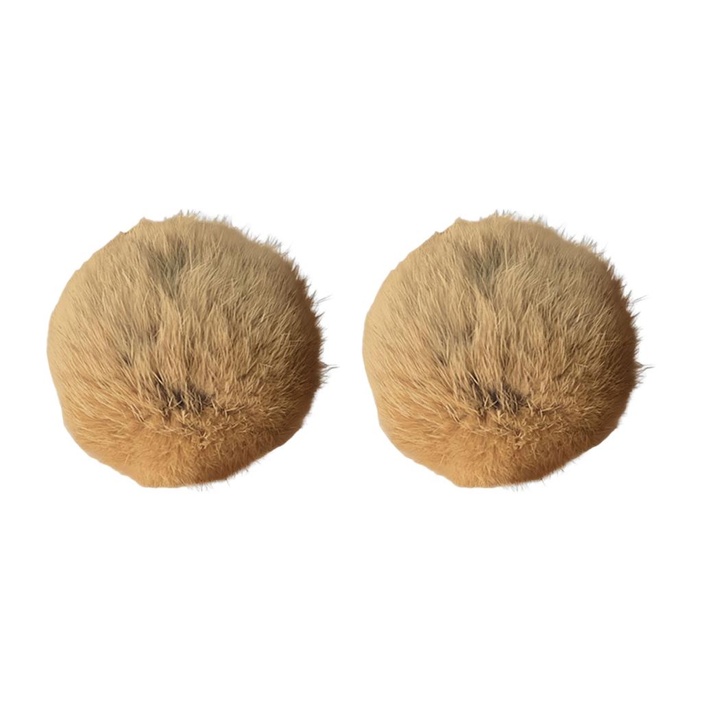 Kaninchenfell-Kugel Katzenspielzeug 3,15 Zoll Plüsch Flauschige Künstliche Bälle Spaß zum Jagen für Kätzchen Haustier Tritte Spiele Interaktive Geschenke