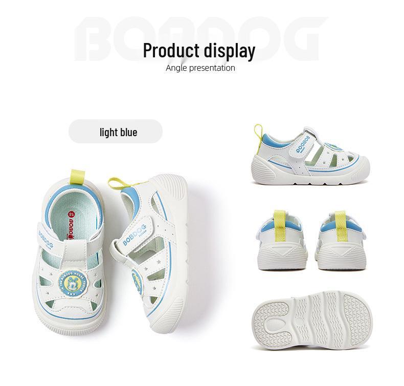 Babu Dou 2025 Summer Breathable Mesh Beach Sandals for Kids