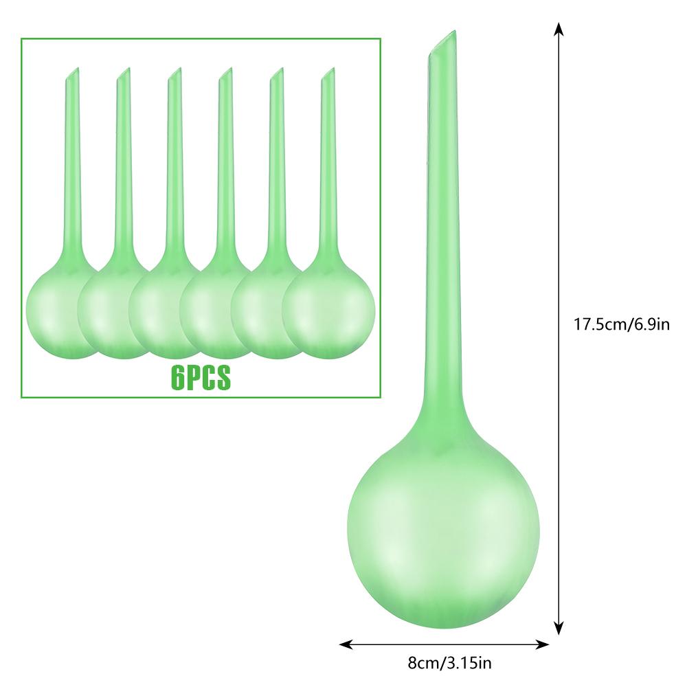 10 Pcs 150/60 ML Clear Plant Watering Globes Auto Waterer Planter Insert Stakes Reusable PVC Flower Self Feeder Ball for Potted