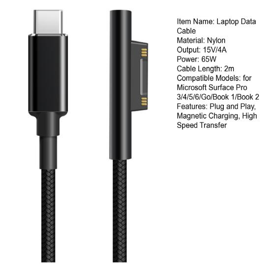 65W 15V 4A Cable Magnetic High Laptop Charging Speed PD Fast Charge Type-C