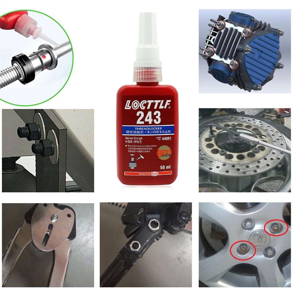 Buy LOCTTLF 243 Medium Strength Glue Threadlocker Adhesive Polyglycol Dimethacrylate at