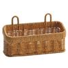 Wall Hanging Woven Basket Garlic and Ginger Storage Solution Plastic Storage Basket for Kitchen Vegetables and Spices
