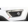 Front Fog Light Eyebrow Cover Trim For 2017- JEEP Compass ABS Chrome 2pcs