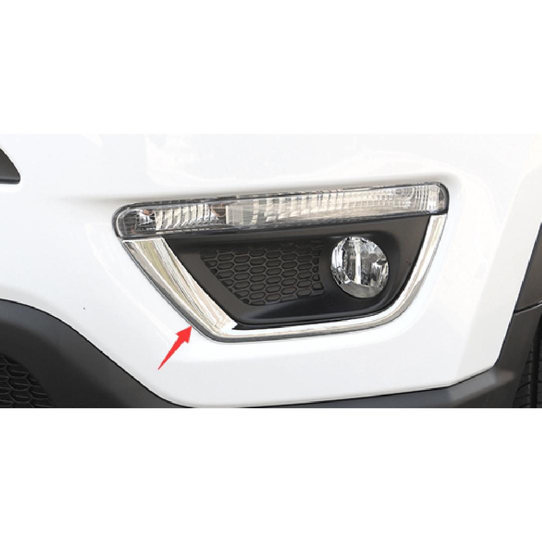 ABS Chrome Front Fog Light Cover Trim for 2017- JEEP Compass Foglights Trims