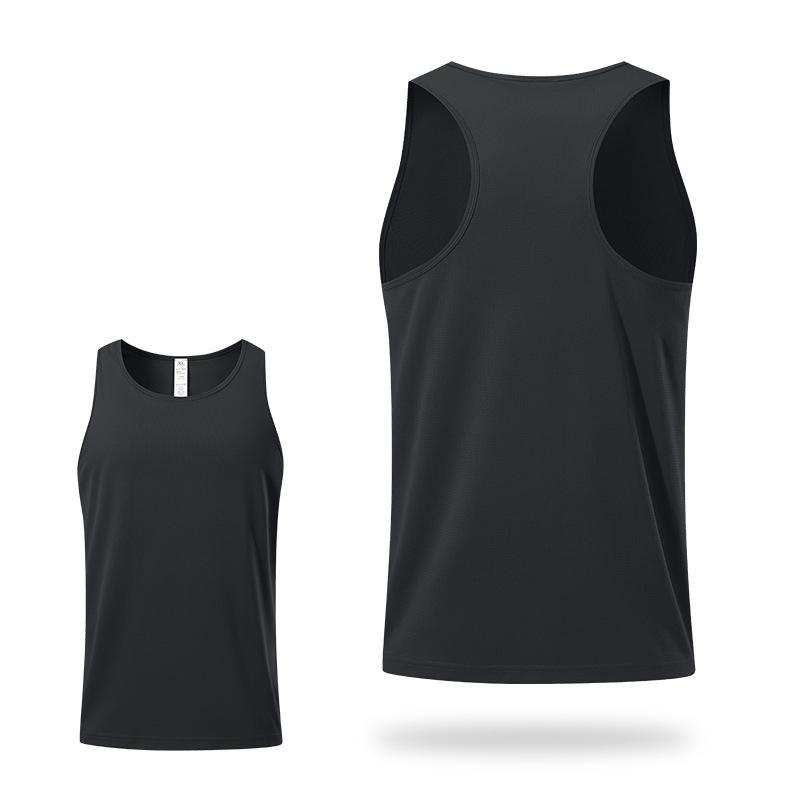 (55-100KG) Men's Breathable Quick Dry Running Sports T-shaped Tank Tops
