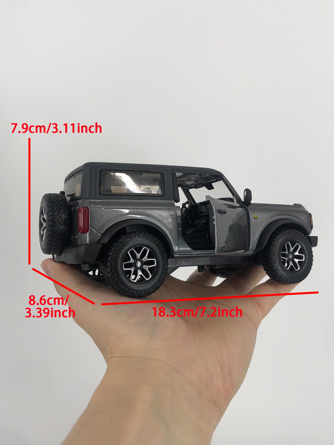 

Maisto 1:24 2021 Ford Bronco Badlands car model, zinc alloy metal decoration, collectible gift car серый