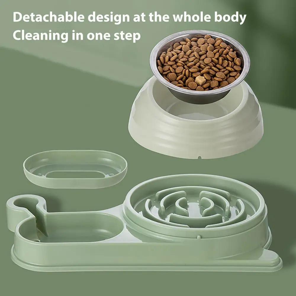 Automatic Feeder Dog Cat Food Bowl With Water Fountain Large Capacity Pet Food Storage Dispenser Container Puppy Pet Accessories