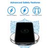 Qi Wireless  Charger Charging Pad For Iphone 11 Xs Max Xr 8 Samsung S9 S8 S10+