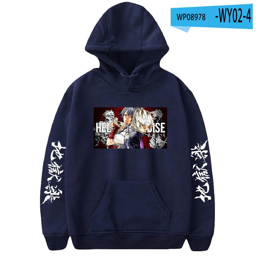2023 Jigoku Raku Gabimaru Anime Hoodie Long Sleeve Woman Man Sweatshirts Harajuku Streetwear Jigokuraku Manga Clothes Hoodies