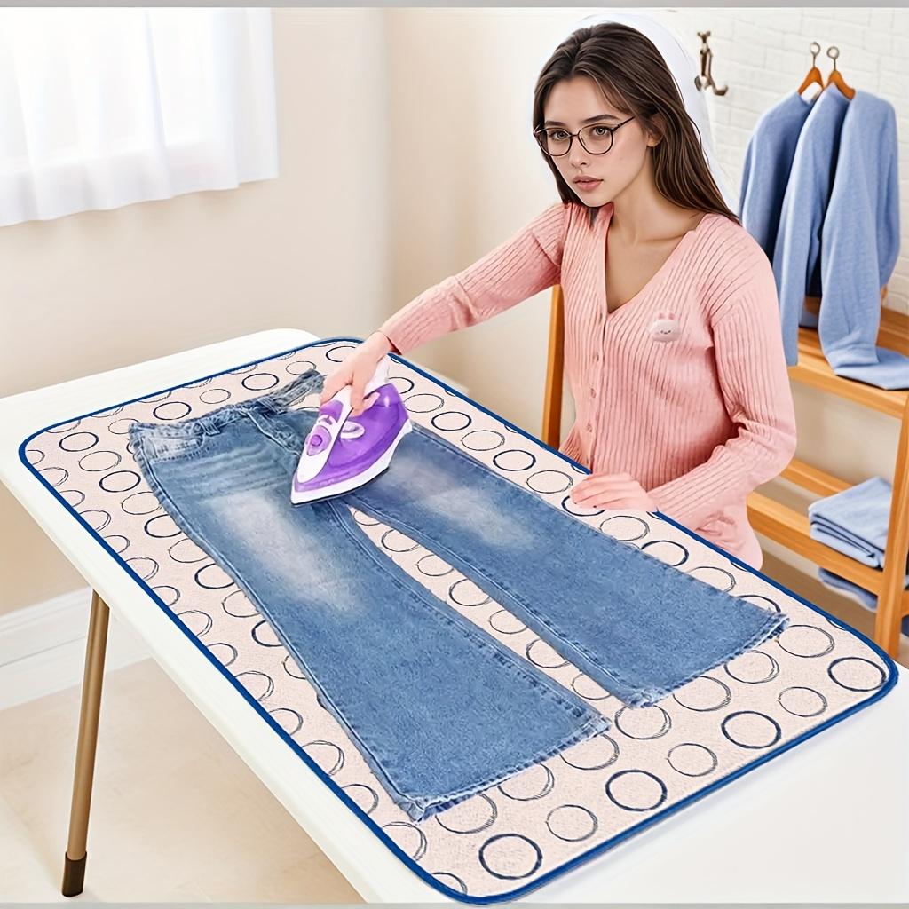 Rutschfeste Hitzebeständige Faltbare Bügelunterlage mit Aufhängeband-Design - Tragbares Dual-Use Bügelbrett für Zuhause & Reise, Platzsparende Aufbewahrung, Stilvolles Muster