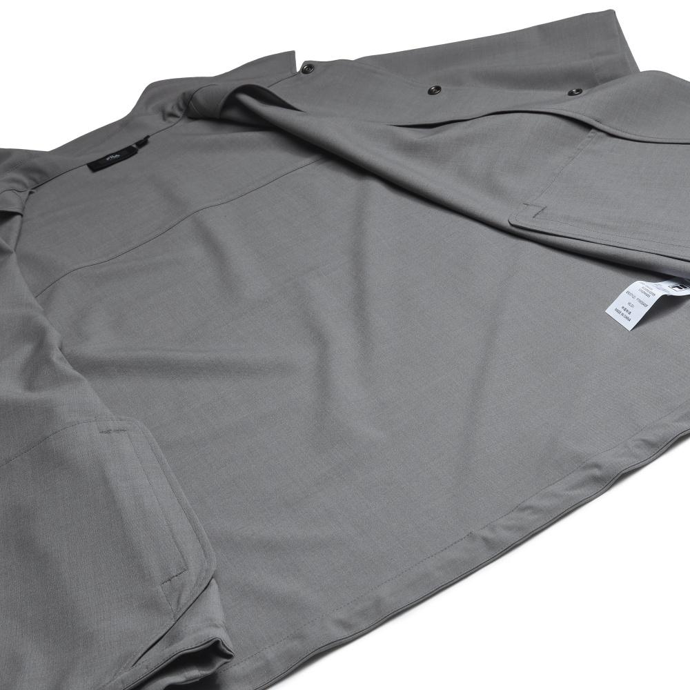 Fila Milano Series Simple Solid Color Casual Versatile Shirt Men Shirts Dark-Gray F11M625403FDY