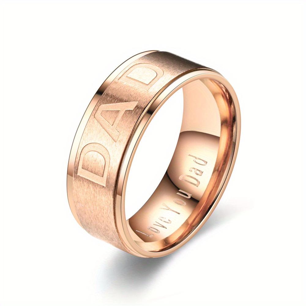1Pc Fashionable, Fashionable, Versatile and Minimalist Design Titanium Steel Ring, A Fashionable Ring Suitable for Men and Women