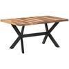 VidaXL Dining Table 160x80x75 Cm Wood with Honey Finish
