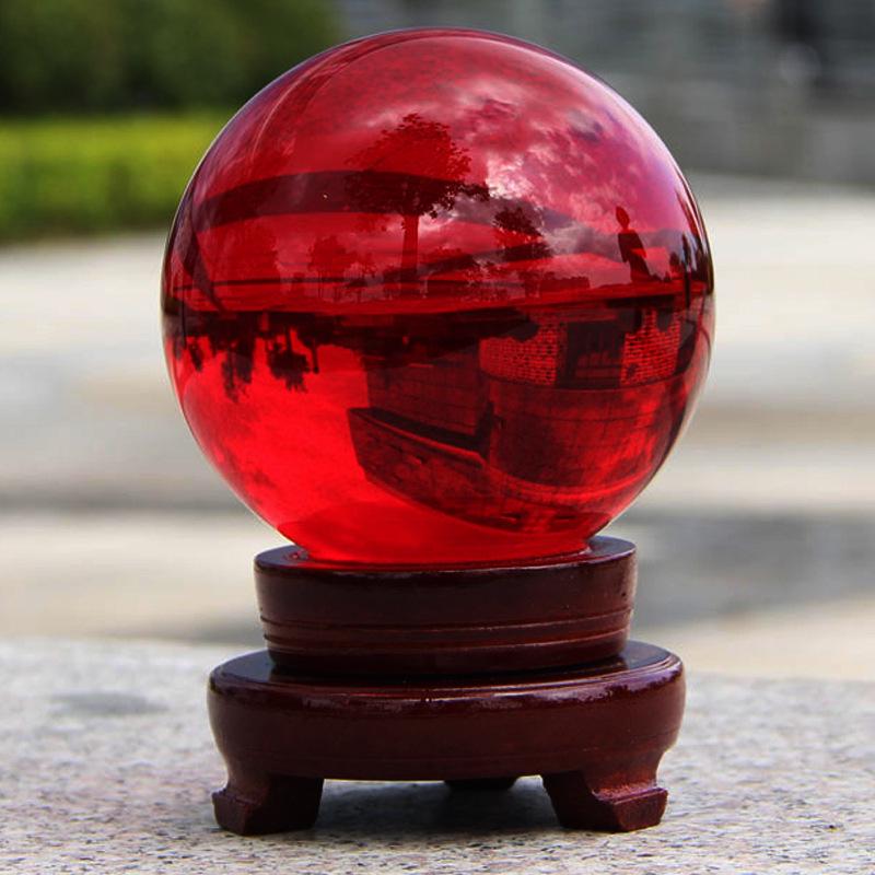 Creative Multi-Colored Crystal Ball Ornament for Living Room Desk Decoration
