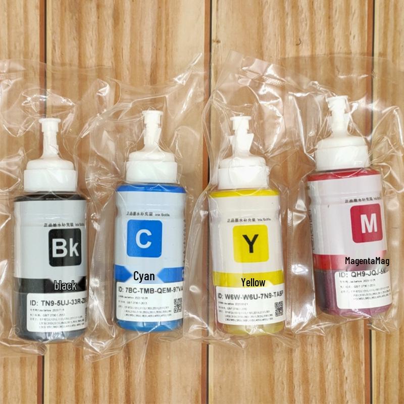 Epson 672 Bläck för L310/L313/L360/L380/L383/L1300/L565 Skrivare, Original Fyra Färger