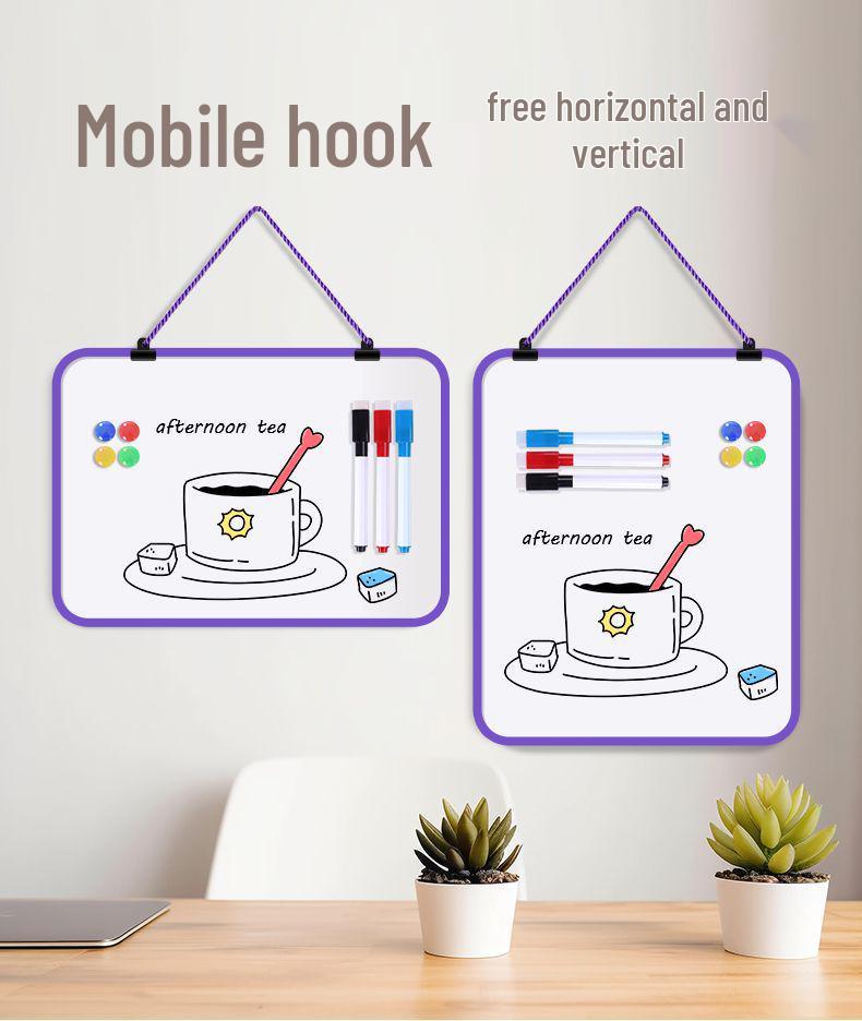 Double-Sided Magnetic Mini Blackboard: Erasable Wall-Mounted Teaching & Drawing Memo Board