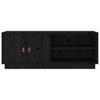 Vidaxl TV Cabinet, Black, 105X34X40 Cm, Solid Pine Wood