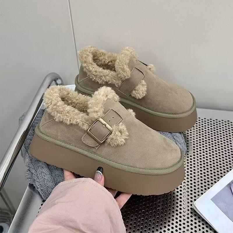 

Однопедальные морозостойкие зимние сапоги для женщин, модные универсальные бархатные утепленные теплые хлопковые ботинки Boken на толстой подошве 40