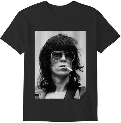 Keith Richards Tričko Unisex Krátký Rukáv Tričko Všechny Velikosti Unisex Tričko
