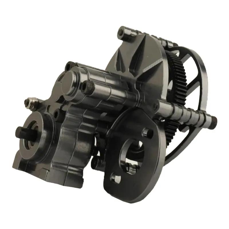 1/10 RC Car Metal Transmission Gearbox Assembly Tranny With Straight Gear for RC Crawler Car Axial SCX10 D90 Upgrade Parts