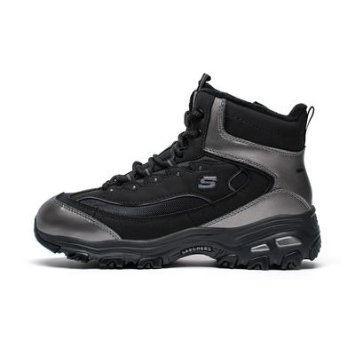 DLites Scarpe da Ginnastica in Pelle Sintetica Comode Leggere Ammortizzanti Resistenti all'Usura Calde Antiscivolo Mid Top Scarpe da Papà 169077-BBK