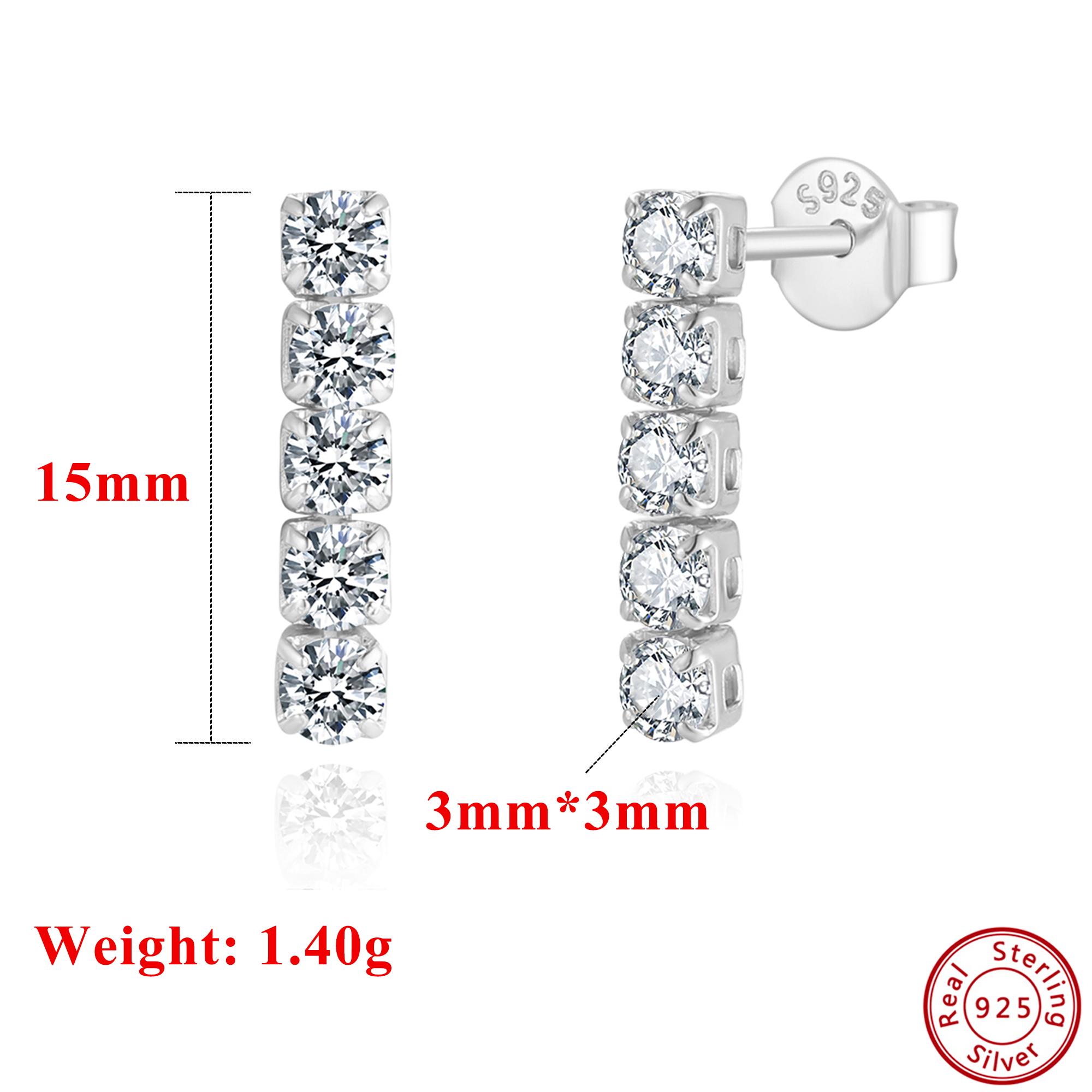 

Effie Queen 100% S925 Silver 14k Gold Oval Cut Zirconia Drop Earrings Luxury Jewelry for Women Banquet 2026 Trend Earrings SE396 серебряный