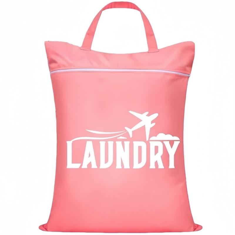 1-Piece Travel Laundry Bag, Dirty Clothes Storage Bag, Dry and Wet Separation Waterproof Bag, Travel Laundry Bag with Handle, Suitable for