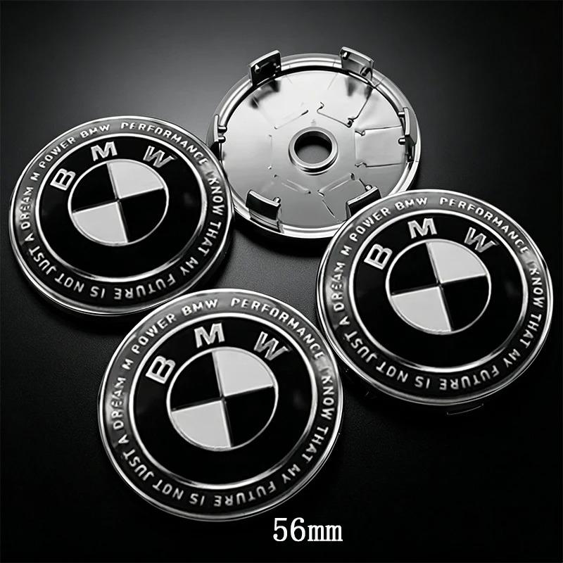 For BMW M 4Pcs 56mm 68mm Car Wheel Center Caps For BMW E46 E39 E53 E65 E66 E90 G26 X1 X3 X5 X7 1/3/5/7 Series G30 F15 G70 G08 G07 G05 G06