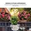 1Pcs Iron Art Hanging Basket Flowerpot Stand Wall Mounted Or Railing Mount Plant Display Rack for Living Room Porch Office