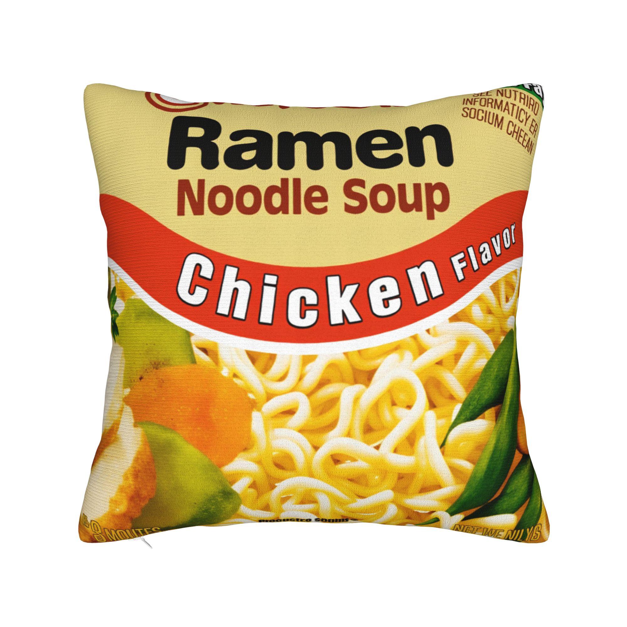

Maruchan Ramen Noodle Soup Pillow Case Custom Pillow Cover For Sofa Home Decor Novelty Pillowcases 12x12Inch
