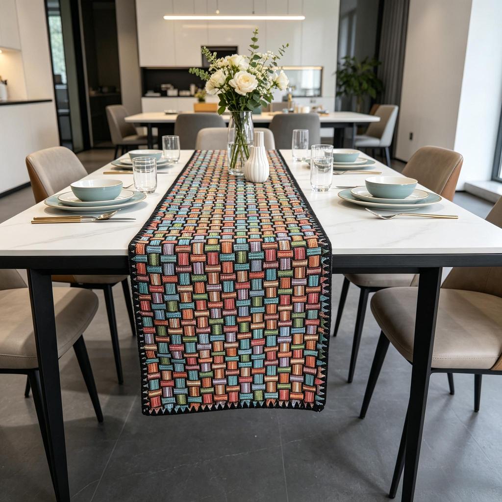 Dining Table, TV Cabinet and Center Table Use Decorative Nordic Premium Cotton Linen Modern Table Runner