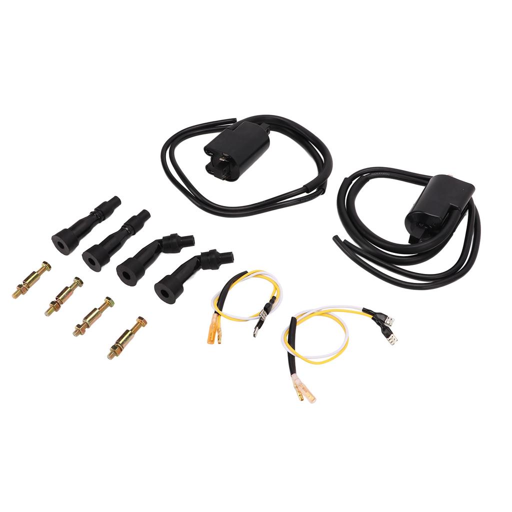 2pcs Ignition Coils 30501?300?003 With Spark Plug Caps Replacement for CB750K CB750A CB750F