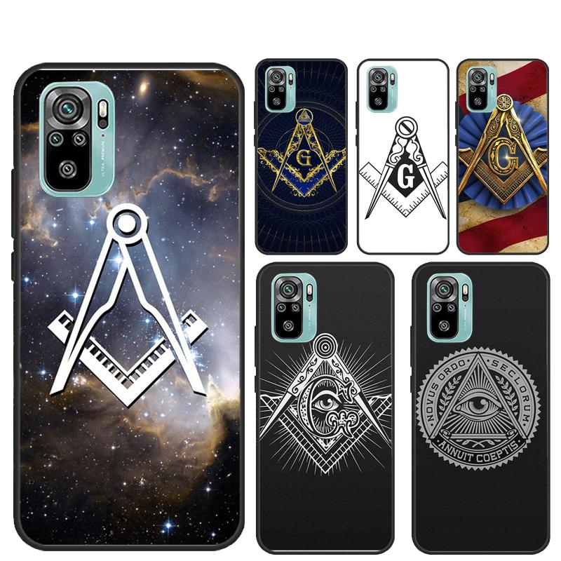 Freemasonry Logo Symbol Funda For Xiaomi Redmi Note 14 Pro 13 12 11 9 10 9S 10S 11S 12S Redmi 14C 10C 12C 13C Case