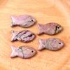Hand Carved Healing Crystals Fish Figurine Natural Stone Animal Statue Amethyst Gemstone Pendant Home Decor DIY Hanging Ornament