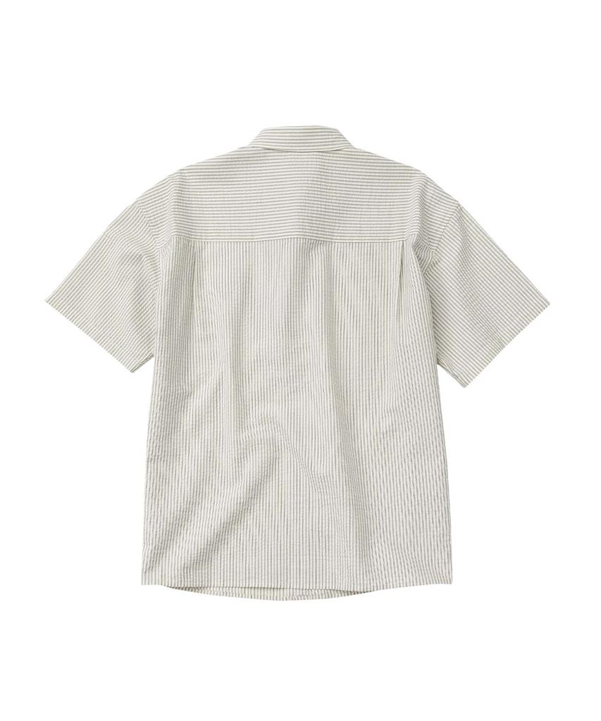 WMC Pin Stripe Half Shirt_Ivory