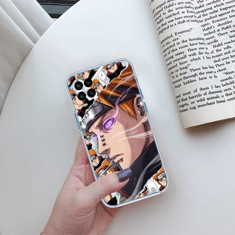 Naruto Uzumaki Sasuke Transparent Phone Case for Samsung Galaxy A04 A04S A14 A23 A34 A54 M23 M33 M52 M53