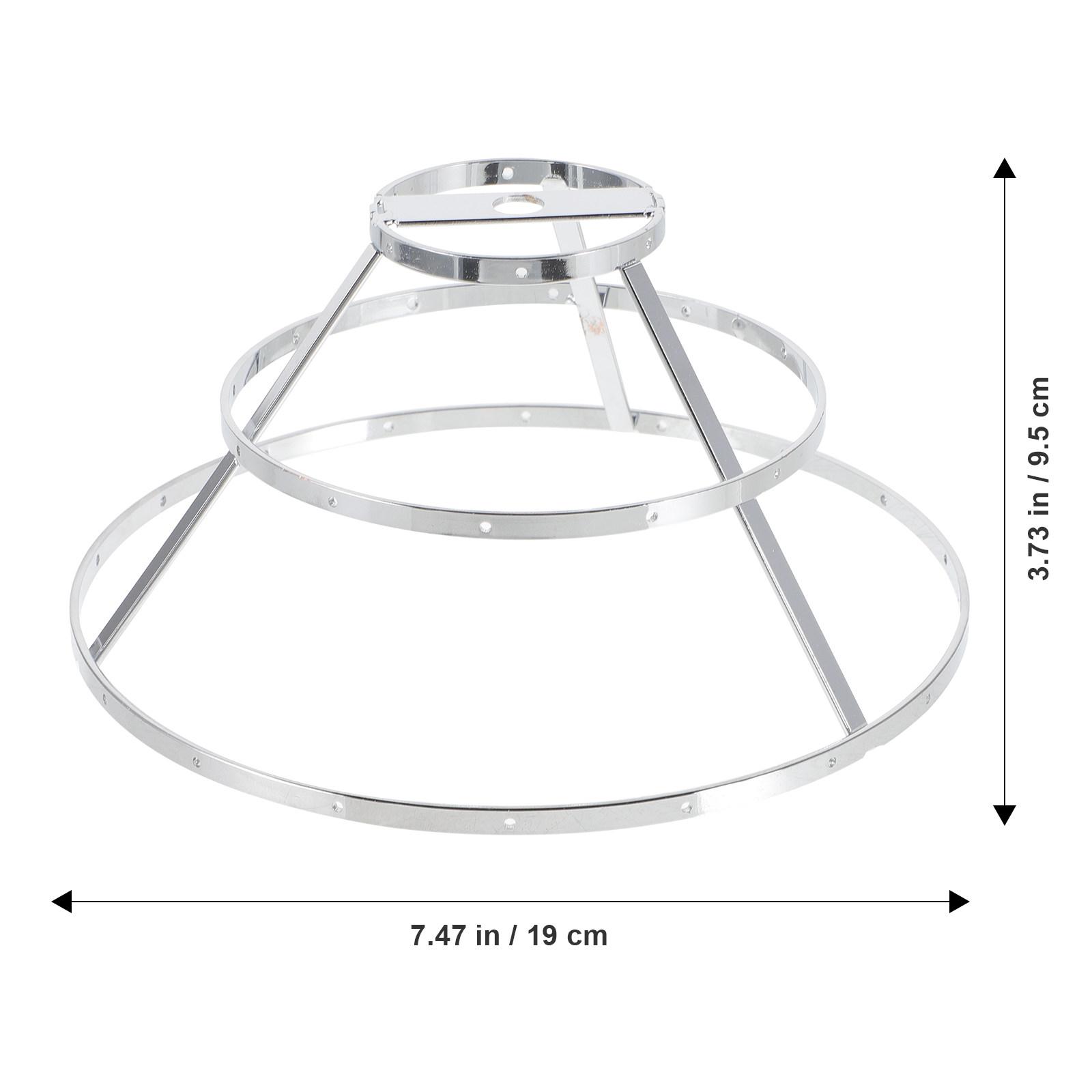 

DIY Lampshade Frame Iron Pendant Lamp Shade Holder 3-Tier Sturdy Lightweight Easy to Assemble for Home Office Lighting