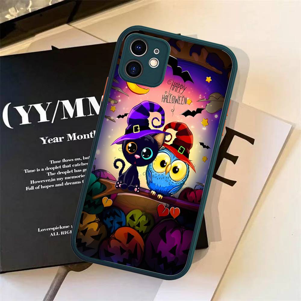 Cartoon Cute Owl For Silicone Matte Phone Case For IPhone 16 Pro Max 15 14 13 12 11 X XS MAX