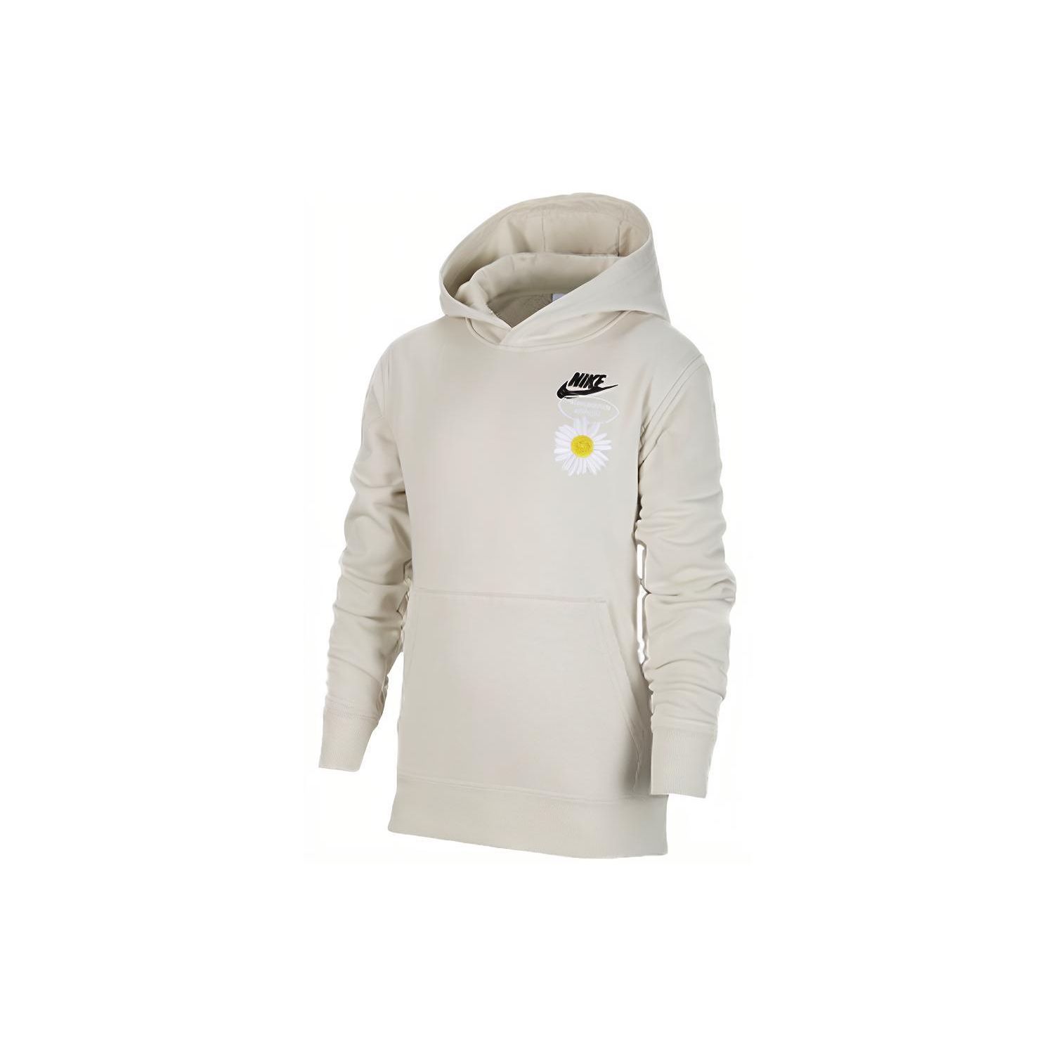 

Худи Nike однотонное с цветочным логотипом Детская толстовка Серая DM8092-072 M