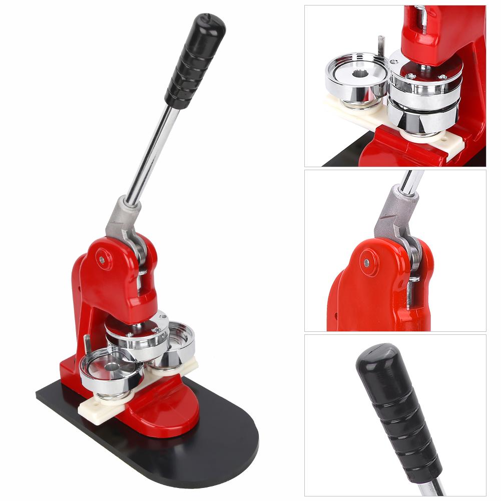58mm Badge Making Machine Ergonomic Button Maker Pressing Machine with Consumable