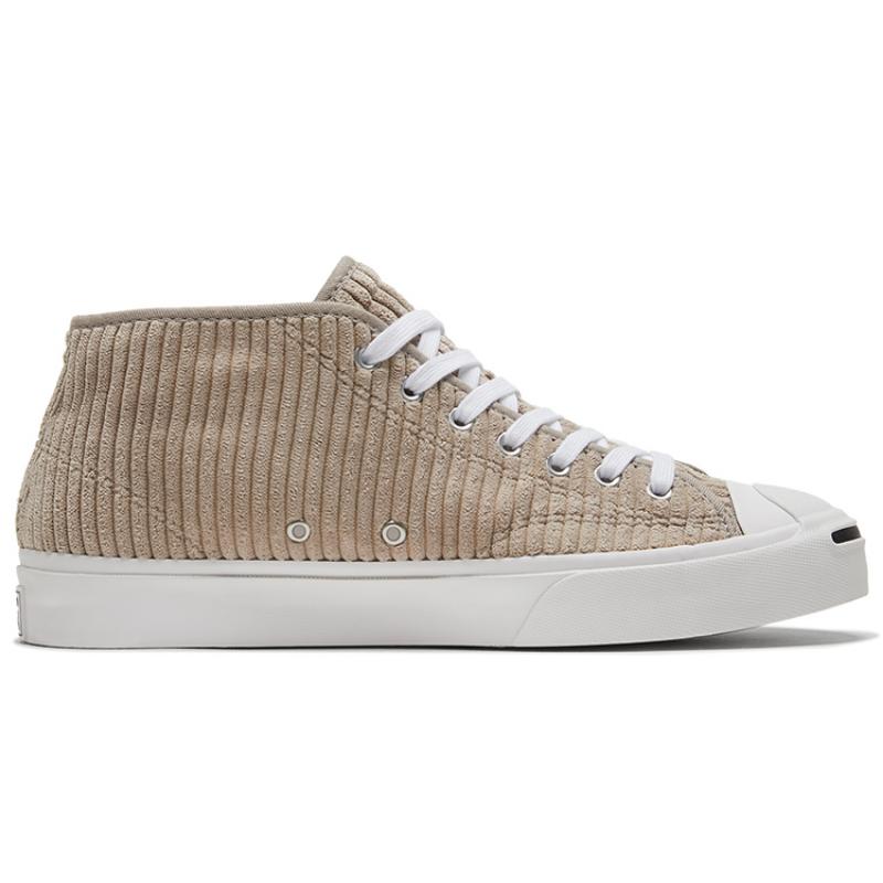 Converse Jack Purcell comfortable and versatile mid-top canvas shoes unisex khaki