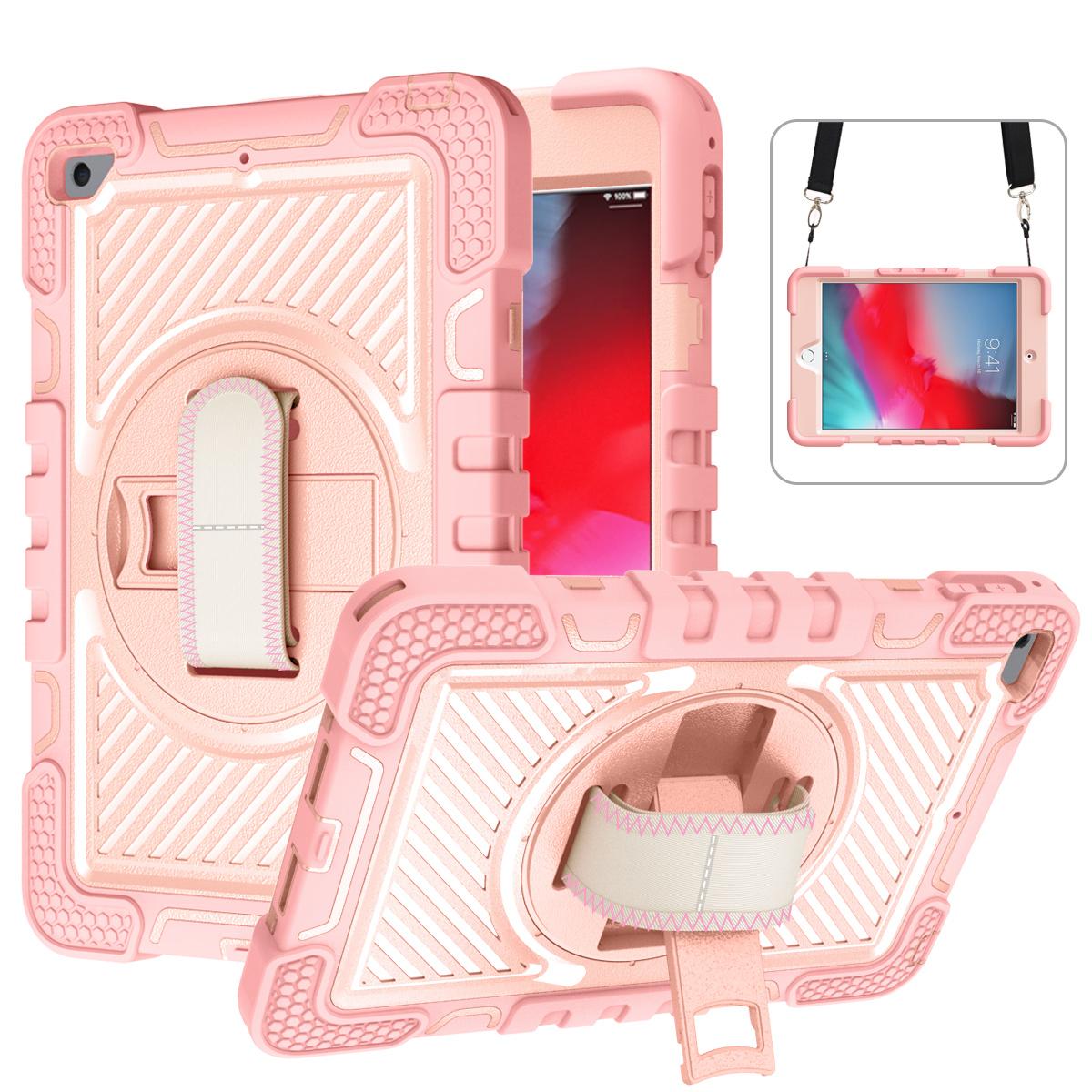 Étui Support Universel Pour iPad Mini 5 4 7.9  A2124 A2125 A2126 A2133 A1538 A1550 Housse Rotative à 360° Avec Sangle d'Épaule iPad Mini 4 2015