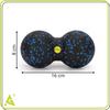 ACTIGET Ball, Doppelmassagegerät, Duo-Rolle für Nacken- und Rückenmassage, Schwarz und Blau
